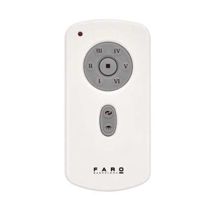 FARO 32026 - Ceiling fan MINI ETERFAN black/clear d.128 cm + remote control
