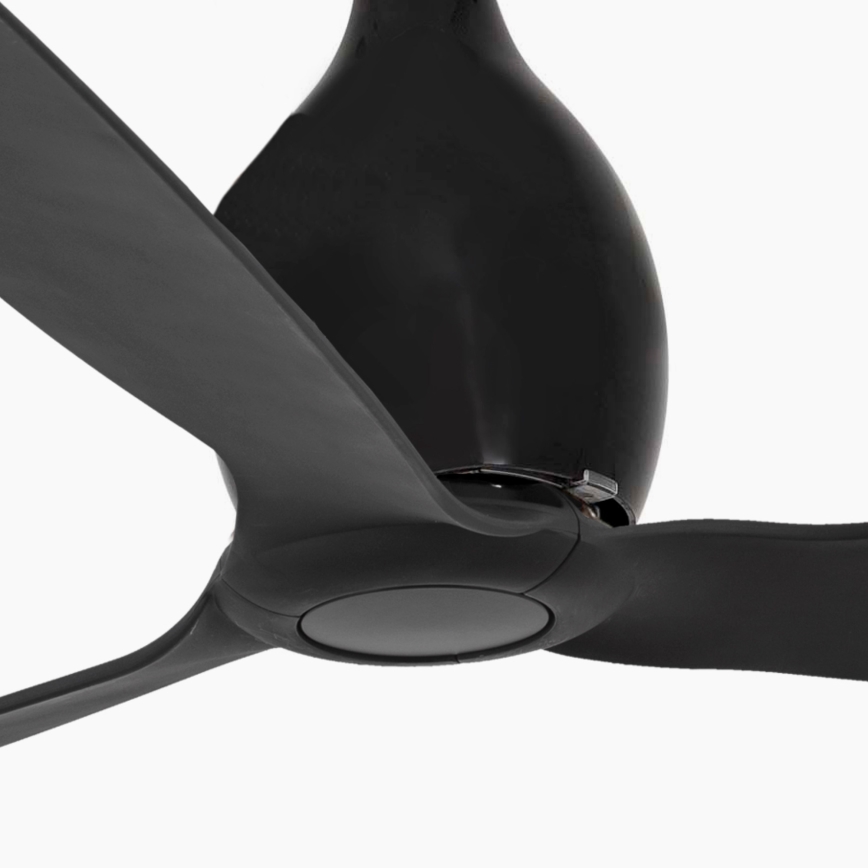 FARO 32030 - Ceiling fan MINI ETERFAN black d. 128 cm + remote control