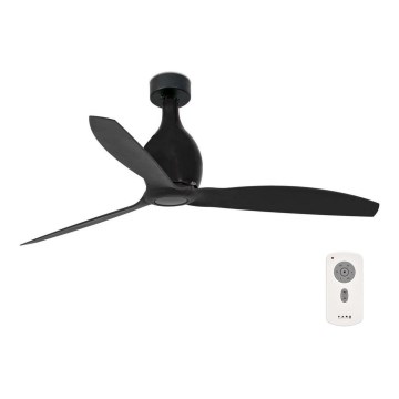 FARO 32030 - Ceiling fan MINI ETERFAN black + remote control