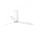 FARO 32034 - Ceiling fan TUBE FAN white/clear d. 128 cm