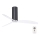 FARO 32035-Ceiling fan TUBE FAN black/clear d. 128 cm + remote control
