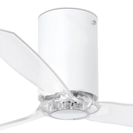 FARO 32039- Ceiling fan MINI TUBE VENTIL clear d. 128 cm + remote control