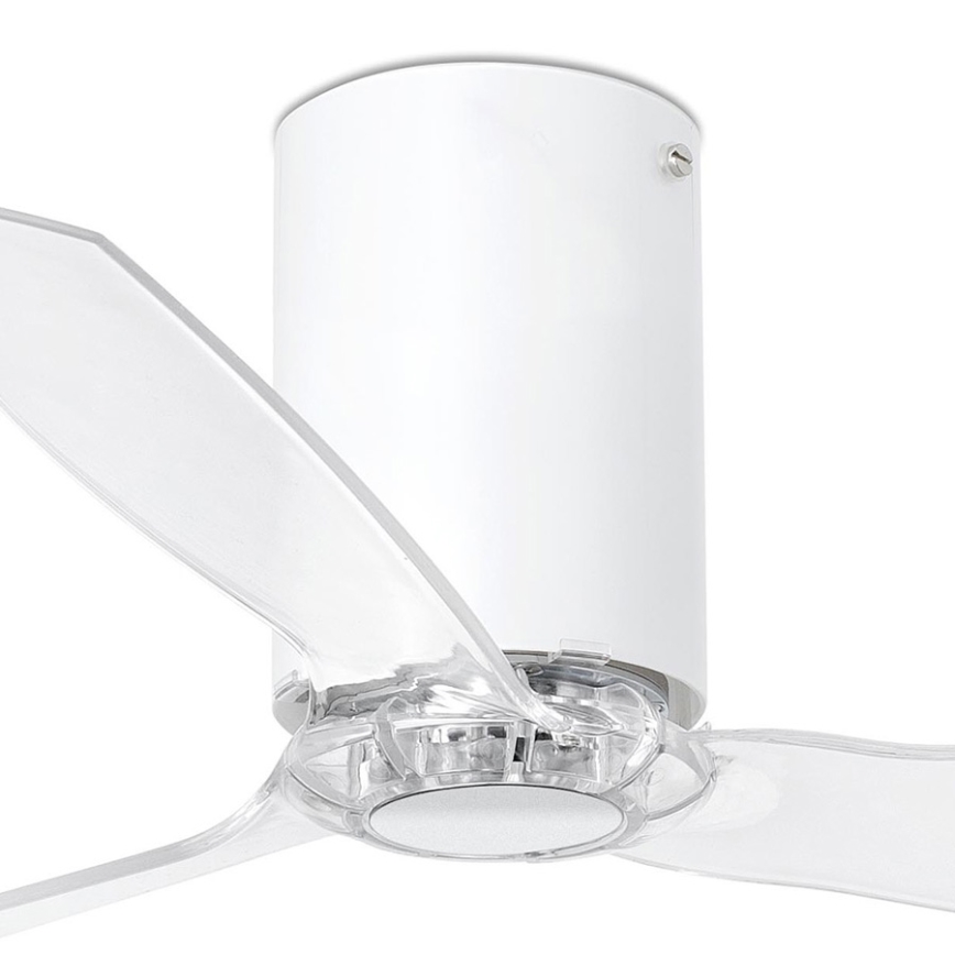 FARO 32039- Ceiling fan MINI TUBE VENTIL clear d. 128 cm + remote control