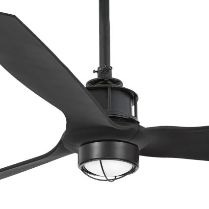 FARO 32100-10 - LED Ceiling fan JUST FAN LED/17W/230V black + remote control