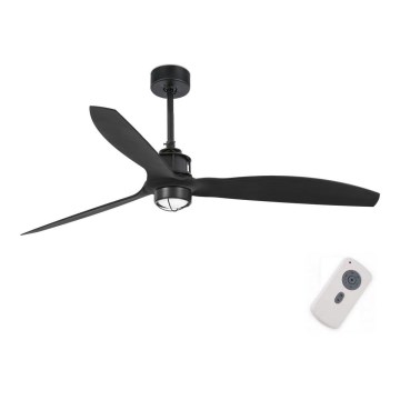 FARO 32100-10 - LED Ceiling fan JUST FAN LED/17W/230V black + remote control