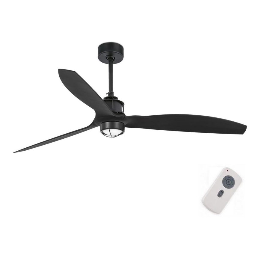 FARO 32100-10 - LED Ceiling fan JUST FAN LED/17W/230V black + remote control