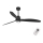 FARO 32100-10 - LED Ceiling fan JUST FAN LED/17W/230V black + remote control