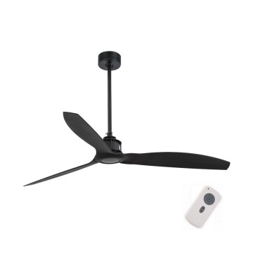 FARO 32100 - Ceiling fan JUST FAN Ø 128 cm black + remote control