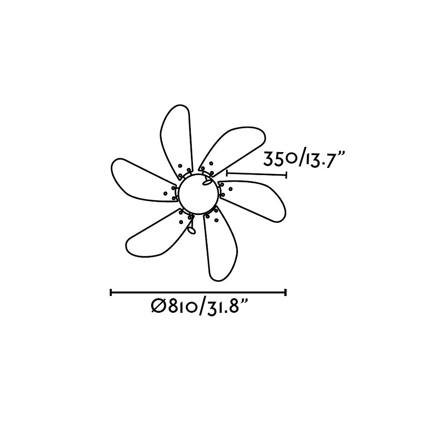 FARO 33179 - Ceiling fan PALAO 1xE14/40W/230V