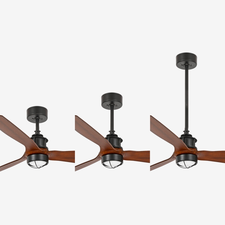 FARO 33395-10 - LED Ceiling fan JUST FAN LED/16W/230V black/brown d. 128 cm + remote control