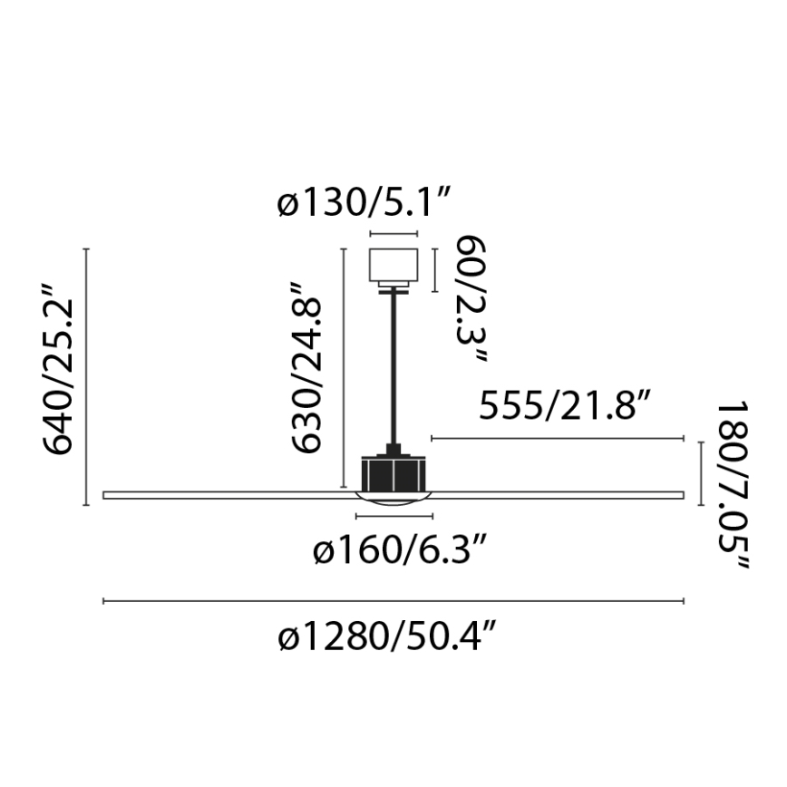 FARO 33395-10 - LED Ceiling fan JUST FAN LED/16W/230V black/brown d. 128 cm + remote control