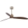 FARO 33398WT - JUST FAN M Ceiling Fan Ø 128 cm, Brown/Brass, Tuya Wi‑Fi + Remote Control