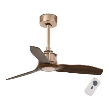 FARO 33423-Ceiling fan JUST FAN brown/copper d. 81 cm + remote control
