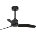 FARO 33424WT - Ceiling fan JUST FAN S Ø 81 cm black Wi-Fi Tuya + remote control