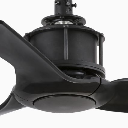 FARO 33424WT - Ceiling fan JUST FAN S Ø 81 cm black Wi-Fi Tuya + remote control