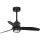 FARO 33424WT1N - JUST FAN LED Dimmable Ceiling Fan with 16W LED/230V, Ø 81 cm, Black, Tuya Wi‑Fi + Remote Control