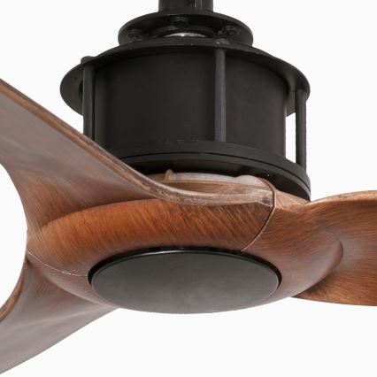 FARO 33425WT - JUST FAN S Ceiling Fan Ø 81 cm Brown/Black Tuya Wi‑Fi + Remote Control