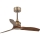 FARO 33428WT - JUST FAN S Ceiling Fan, Ø 81 cm, Brown/Brass, Tuya Wi‑Fi + Remote Control