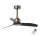 FARO 33429- Ceiling fan JUST FAN black/gold d. 81 cm + remote control