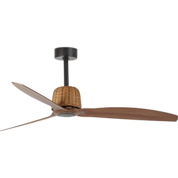FARO 33435 - WEAVER M Ceiling Fan Ø 128 cm Brown/Black + Remote Control