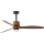 FARO 334351N - Dimmable LED ceiling fan WEAVER M LED/16W/230V Ø 128 cm brown/black + remote control