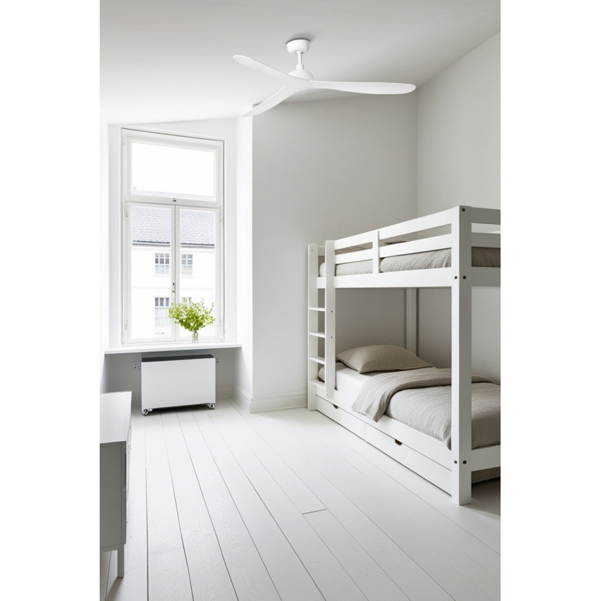 FARO 33446WT - Ceiling fan GOTLAND L white d. 132 cm Wi-Fi Tuya + remote control