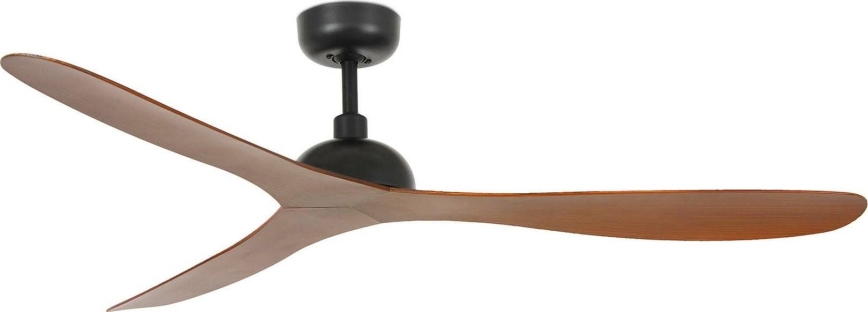 FARO 33447WT - Ceiling fan GOTLAND L brown/black d. 132 cm Wi-Fi Tuya + remote control