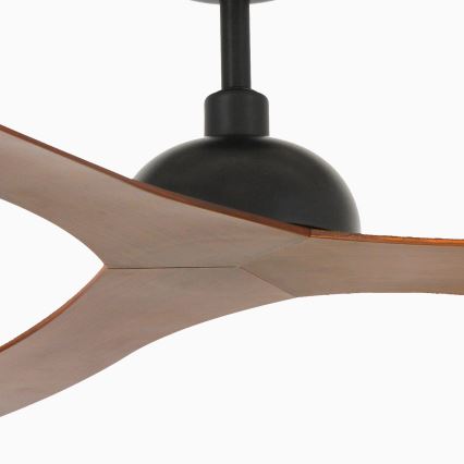 FARO 33447WT - Ceiling fan GOTLAND L brown/black d. 132 cm Wi-Fi Tuya + remote control
