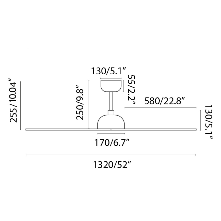 FARO 33447WT - Ceiling fan GOTLAND L brown/black d. 132 cm Wi-Fi Tuya + remote control