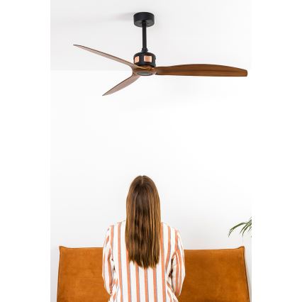 FARO 33451WT - Ceiling fan COPPER FAN M Ø 128 cm brown/black Tuya Wi-Fi + remote control
