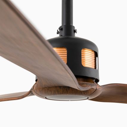 FARO 33451WT - Ceiling fan COPPER FAN M Ø 128 cm brown/black Tuya Wi-Fi + remote control