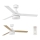 FARO 33460 - LED Ceiling fan with a speaker ICE LED/15W/230V white/brown + remote control