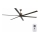 FARO 33462A - Ceiling fan ANDROS XL brown d. 213 cm + remote control