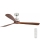 FARO 33464DC - Ceiling fan LANTAU XL brown/matte chrome d. 168 cm + remote control