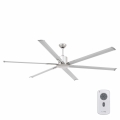 FARO 33465A - Ceiling fan ANDROS XL matte chrome d. 213 cm + remote control