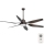 FARO 33466A - Ceiling fan TILOS 2xE27/15W/230V wenge + remote control