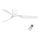 FARO 33471N - Ceiling fan PEMBA white + remote control