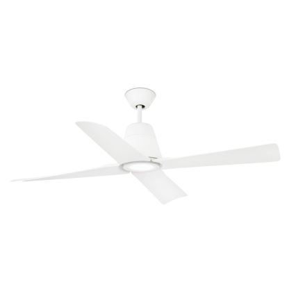FARO 33480 - Ceiling fan TYPHOON IP44 d. 130 cm white + remote control