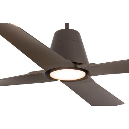 FARO 33490 - Ceiling fan TYPHOON IP44 brown + remote control