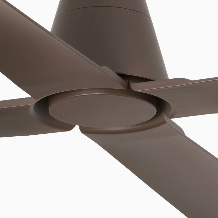 FARO 33490 - Ceiling fan TYPHOON IP44 brown + remote control