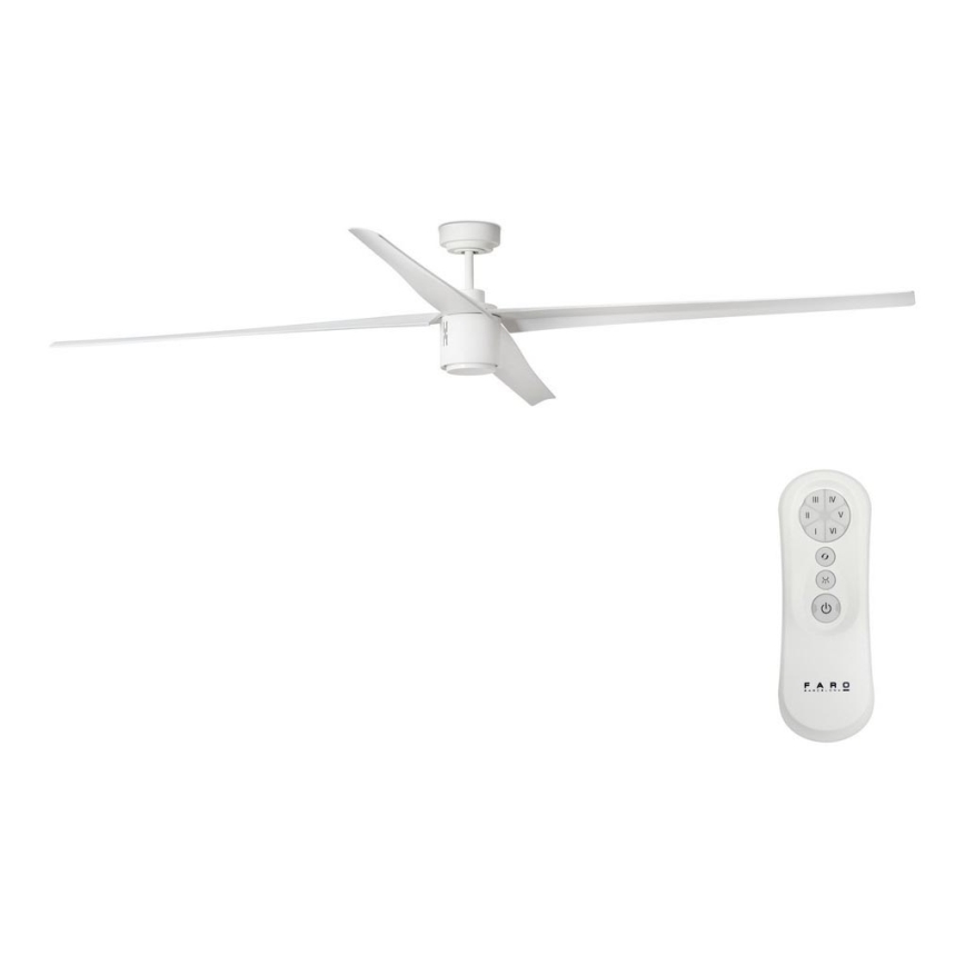 FARO 33494 - LED Dimmable ceiling fan ATTOS LED/20W/230V white + remote control