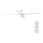 FARO 33494 - LED Dimmable ceiling fan ATTOS LED/20W/230V white + remote control