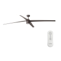 FARO 33495 - LED Dimmable ceiling fan ATTOS LED/20W/230V brown d. 213 cm + remote control