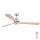FARO 33505DC - LED Ceiling fan LANTAU XL LED/15W/230V wood/matte chrome d. 168 cm + remote control