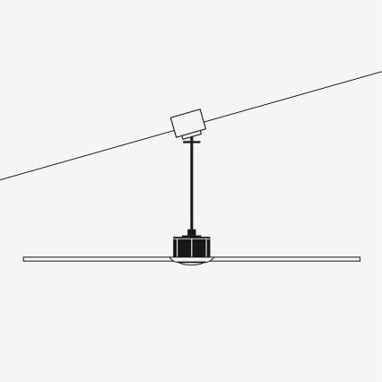 FARO 33509DC - Ceiling fan MINI LANTAU matte chrome/wood d. 107 cm + remote control