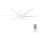 FARO 33512 - Ceiling fan CIES white + remote control