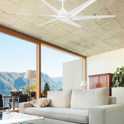 FARO 33512 - Ceiling fan CIES white + remote control