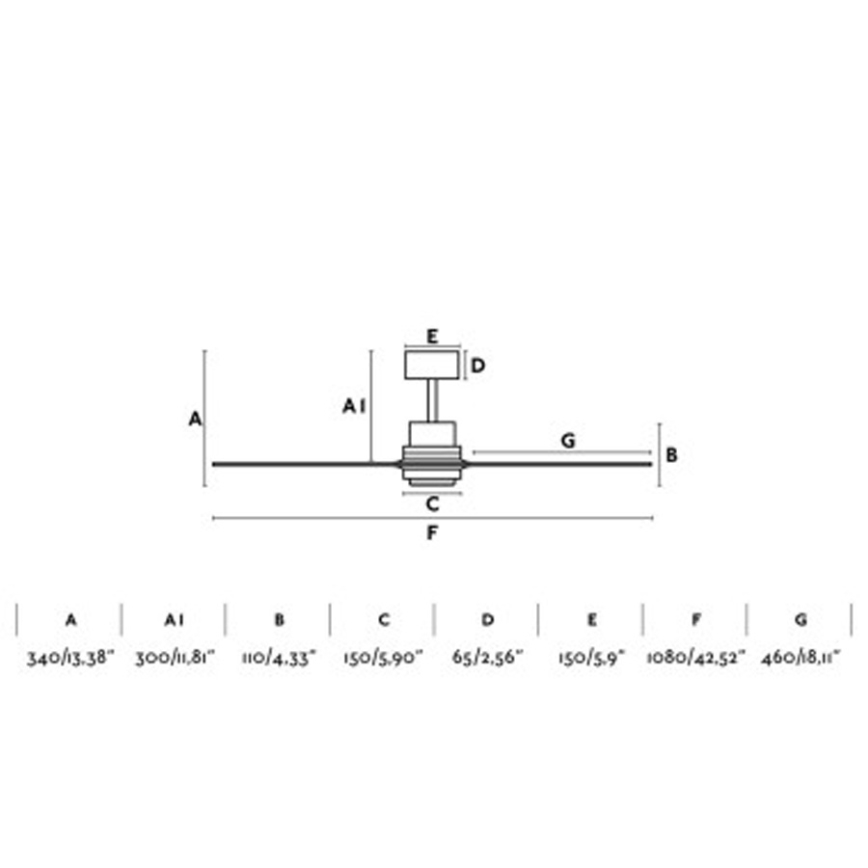 FARO 33517DC - Ceiling fan MINI LANTAU wood/black + remote control