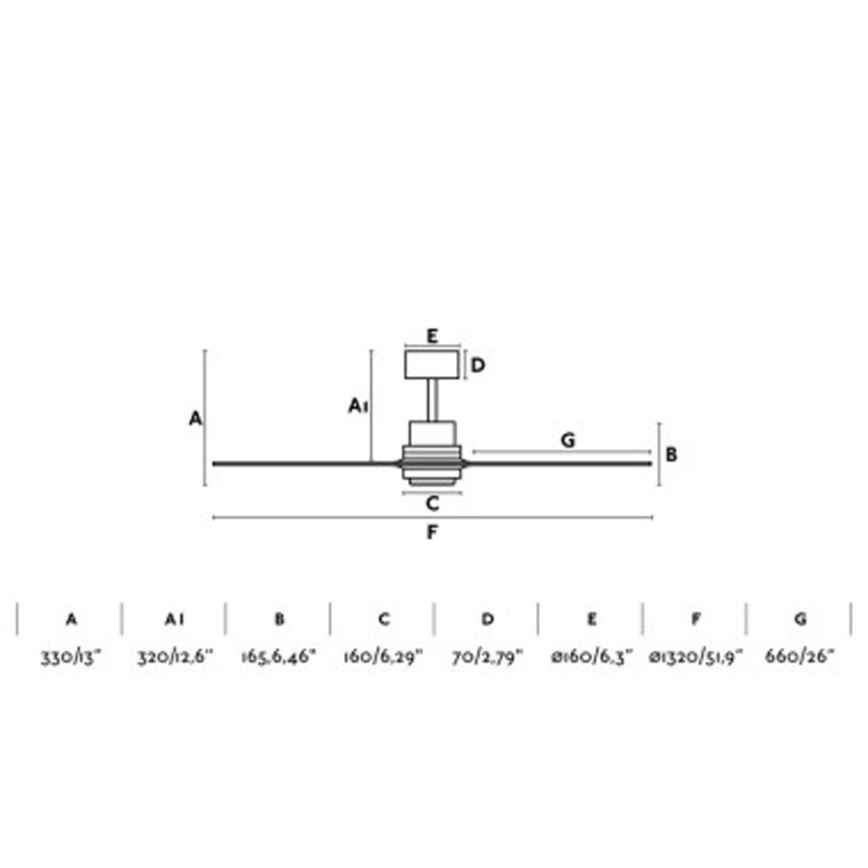 FARO 33518DC - LED Ceiling fan LANTAU LED/15W/230V matte chrome/wood + remote control