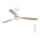 FARO 33524 - LED Ceiling fan POROS LED/15W/230V white/brown